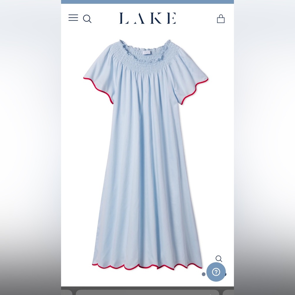 LAKE Patio Midi Dress in Americana